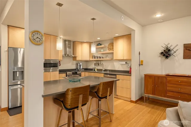 a view of a balcony with chairs