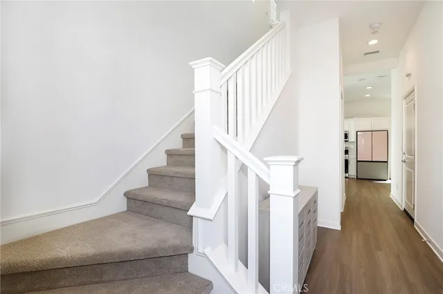 a view of empty room with windows