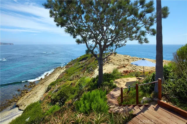 a view of a yard with an outdoor space