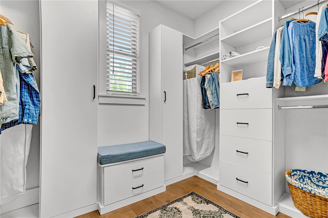 308 Pershing Avenue Clemson, SC 29631 - Photo 17 of 31 This custom closet features abundant storage solutions and natural light.