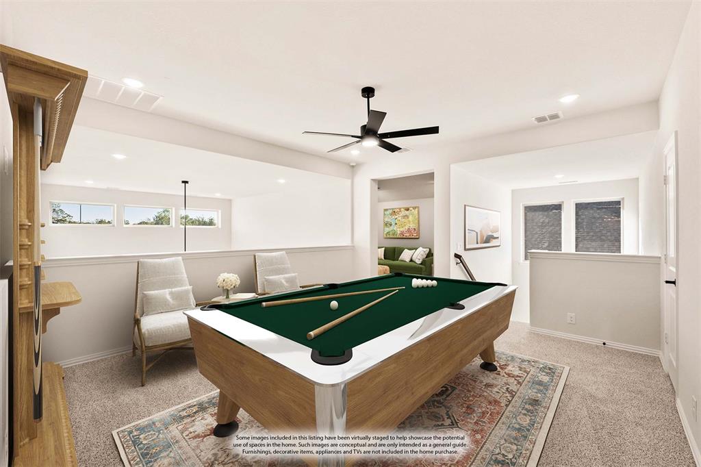 38 Osprey Street Joshua, TX 76058 - Photo 27 of 37 a living room with a couch and a chandelier