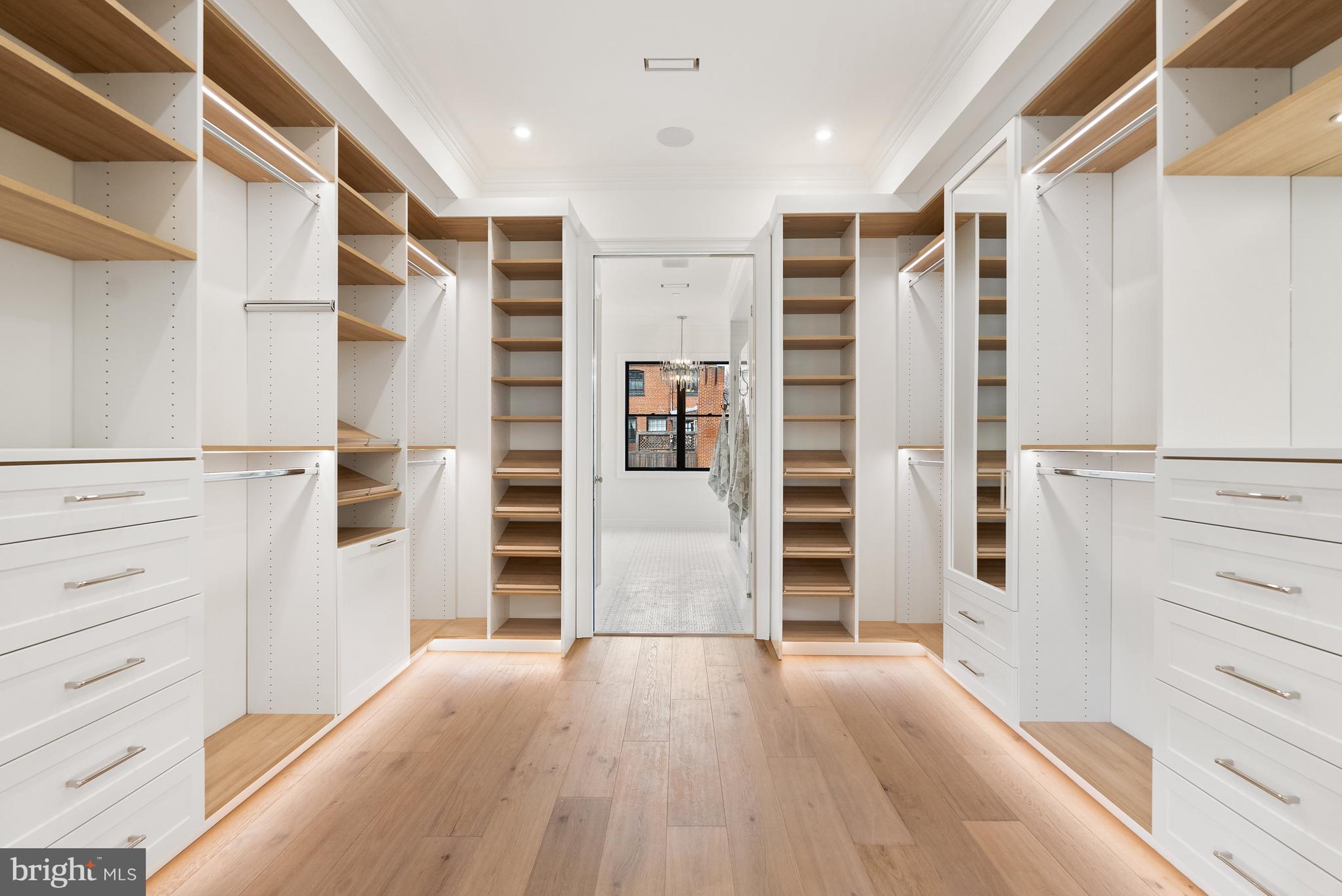 1611 Riggs Place Northwest Washington, DC 20009 - Photo 21 of 56 a view of walk in closet with white walls