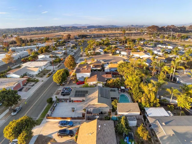 an aerial view of a city