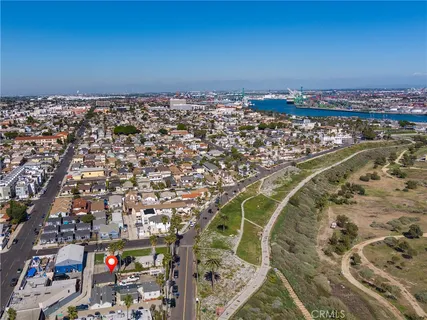 an aerial view of a city