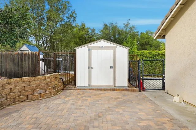 a view of a storage in a room
