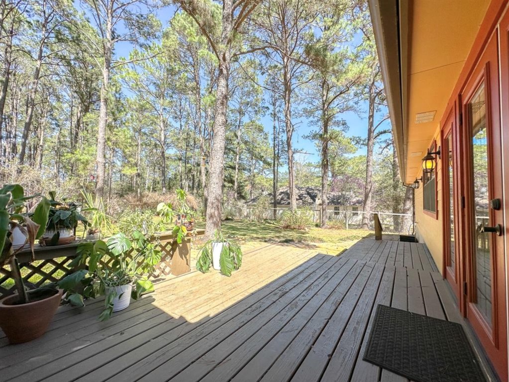 251 Pine View Loop Bastrop, TX 78602 - Photo 24 of 30 a view of a balcony with wooden floor