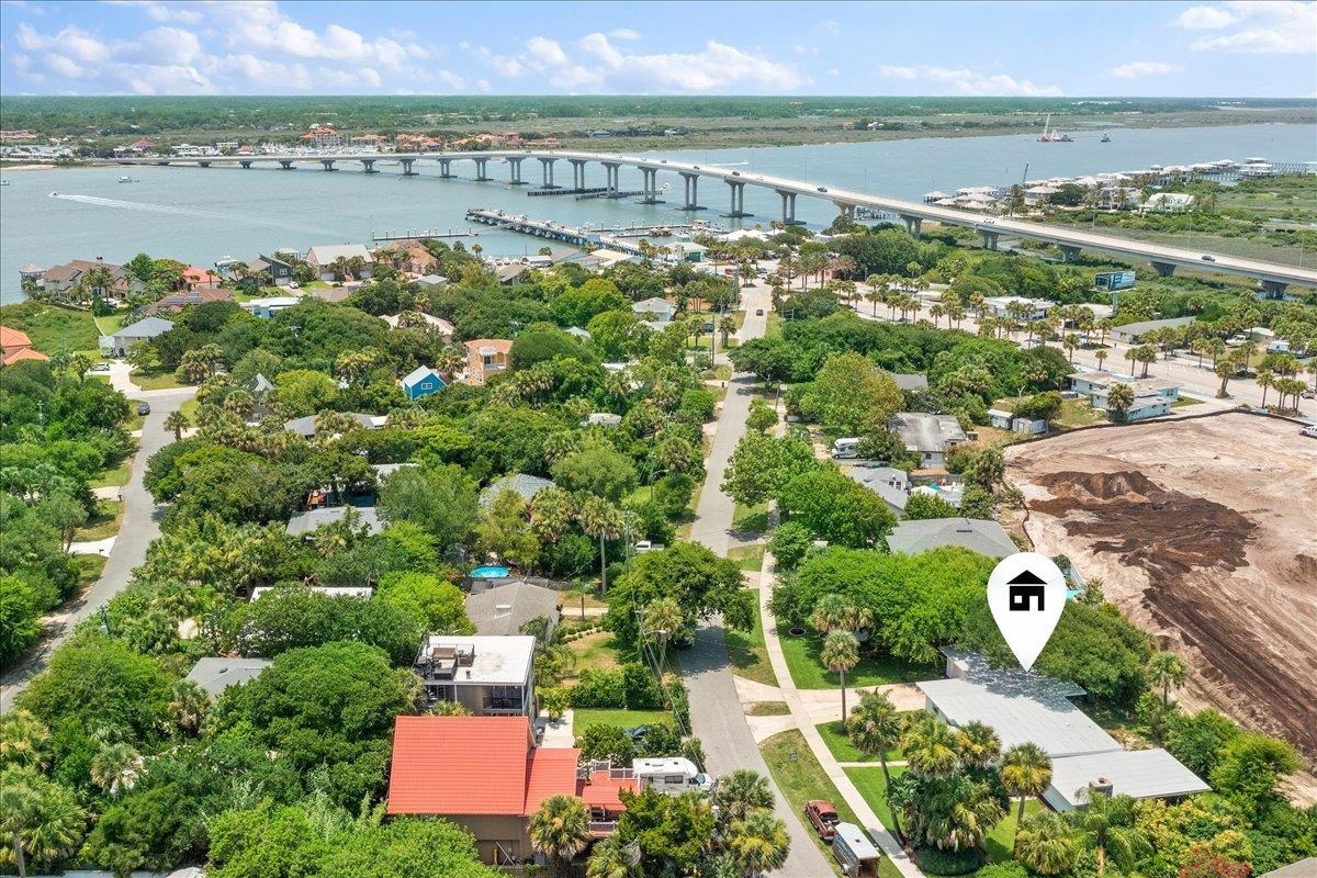 108 Ferrol Road St. Augustine, FL 32084 - Photo 36 of 39 an aerial view of a city with lake view