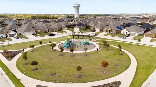 an aerial view of multiple house