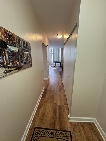 780 South Federal Street, Unit 606 Chicago, IL 60605 - Photo 2 of 11 a view of a hallway with wooden floor