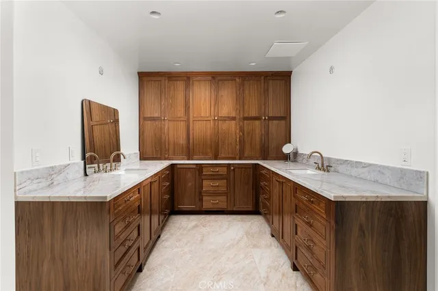 a room with a table and window