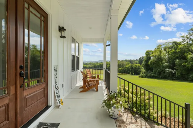 a view of balcony with couch
