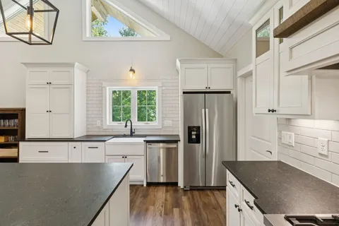 a view of swimming pool with a yard