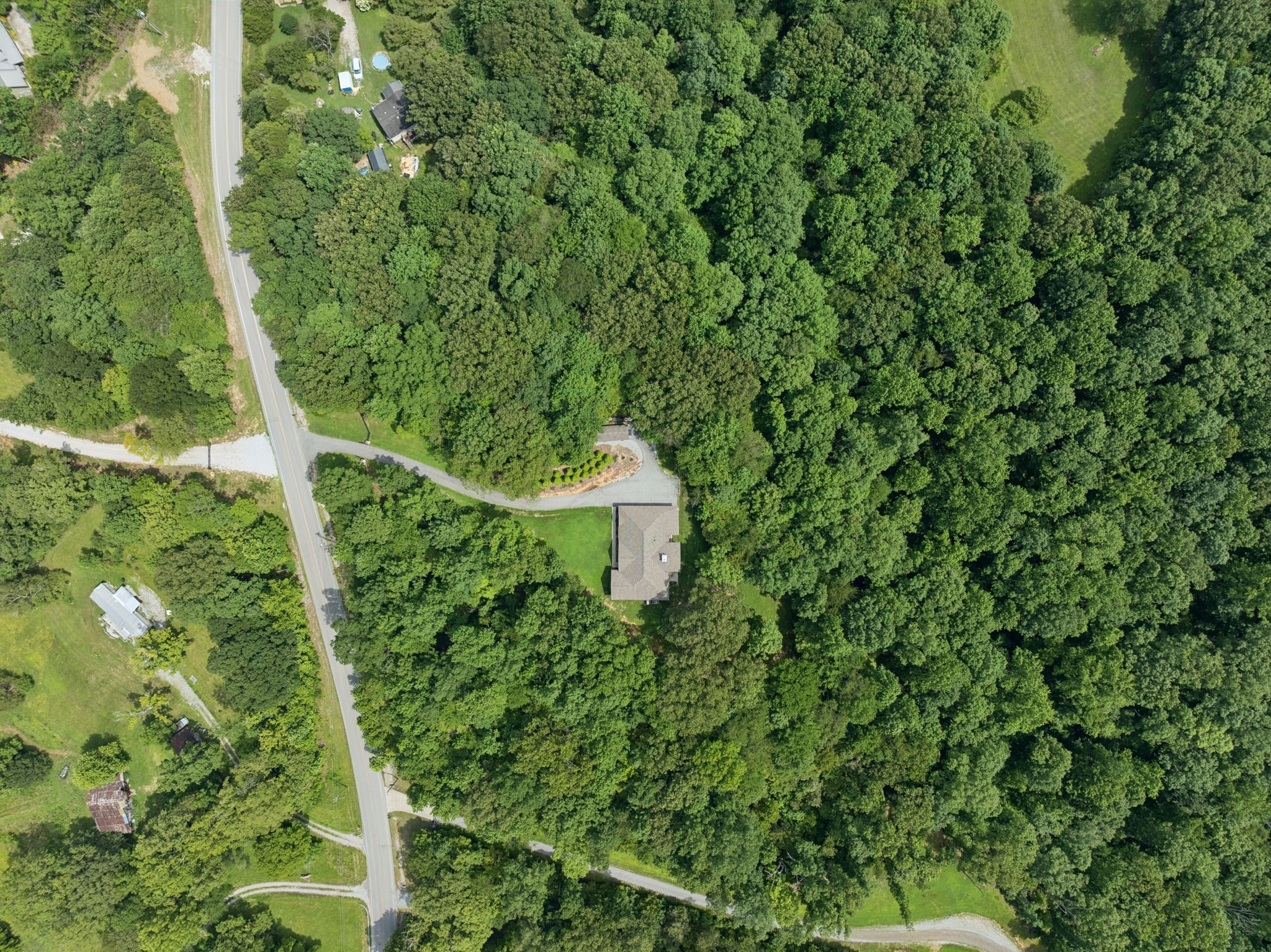 7903 Daugherty-Capley Road Primm Springs, TN 38476 - Photo 88 of 92 a backyard of a house with lots of green space and garden