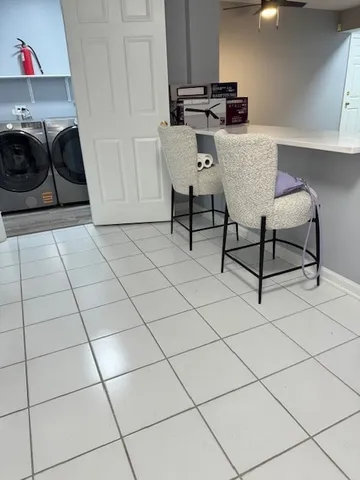 a utility room with sink