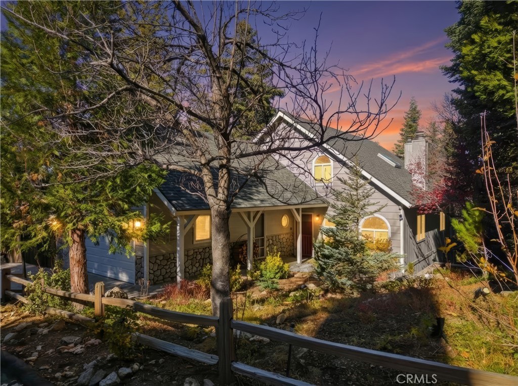 174 Golf Course Road Lake Arrowhead, CA 92391 - Photo 67 of 72 The sky and lights are enhanced with digital editing.