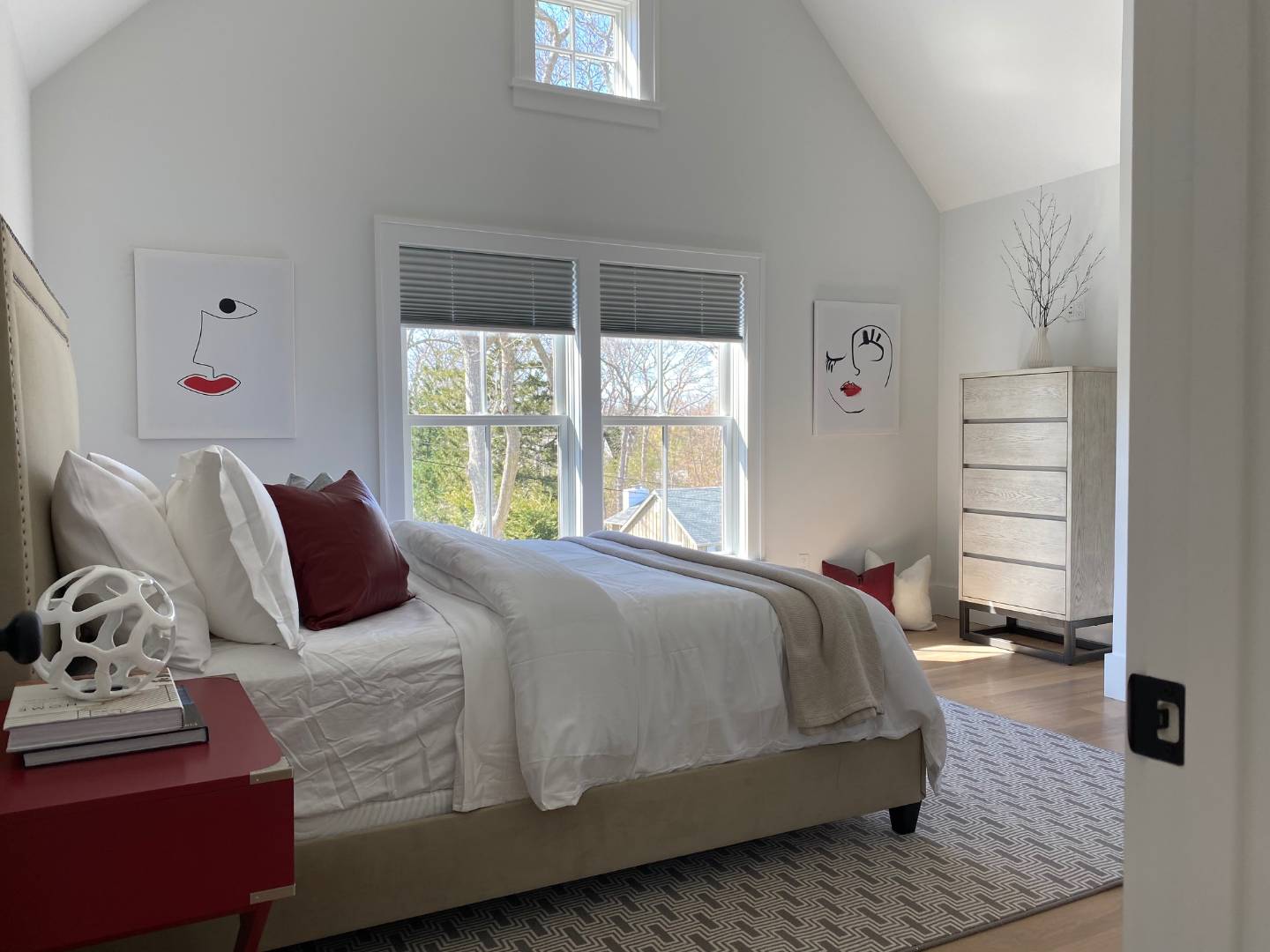 8 Greenway Drive East Hampton, NY 11937 - Photo 24 of 38 a bedroom with a bed and wooden floor