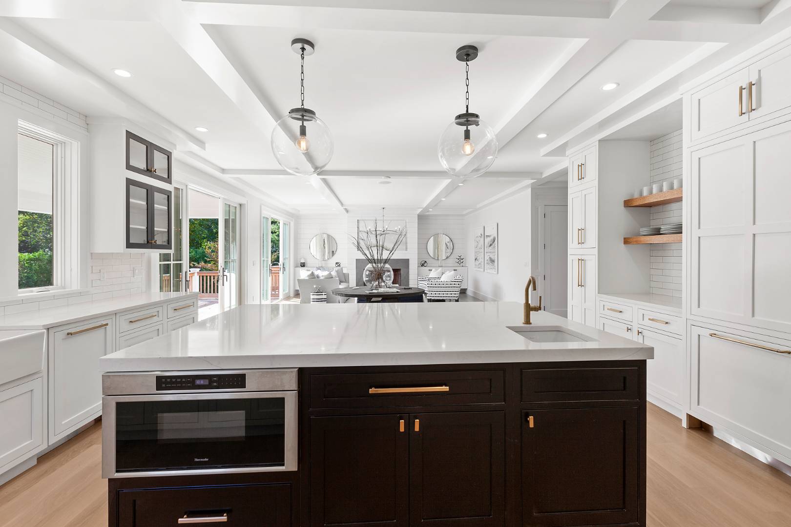 8 Greenway Drive East Hampton, NY 11937 - Photo 5 of 38 a kitchen with a sink appliances and cabinets