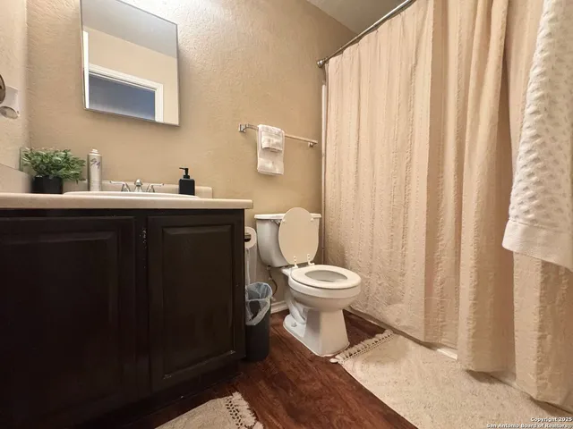 a view of backyard with green space