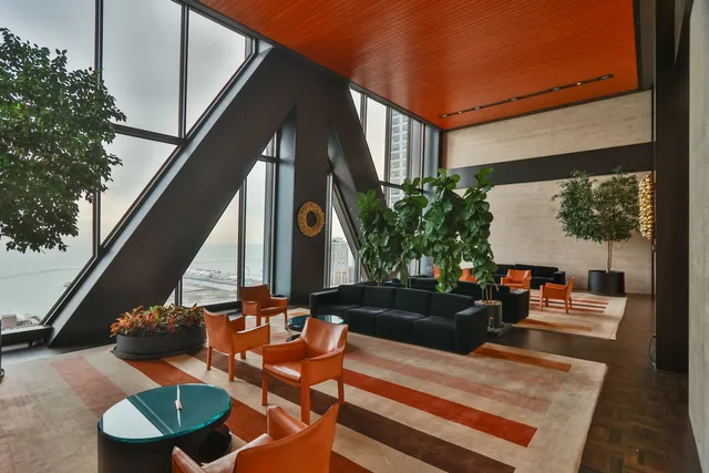 a outdoor living space with furniture