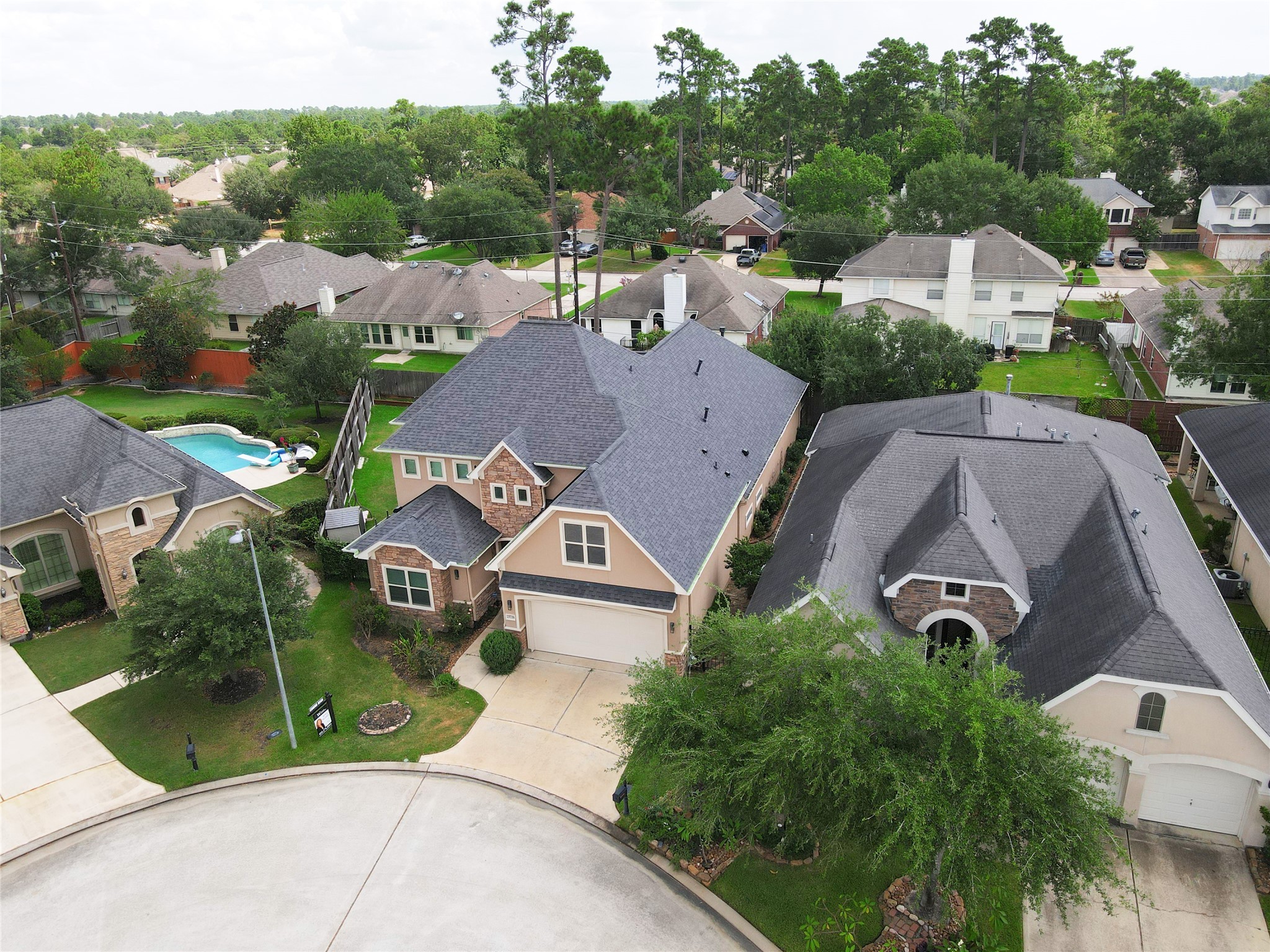 25718 Muirfield Bend Court Spring, TX 77389 - Photo 4 of 50 an aerial view of a house with a garden