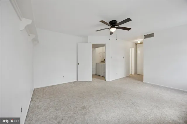 a view of an empty room