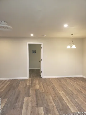 a view of an empty room