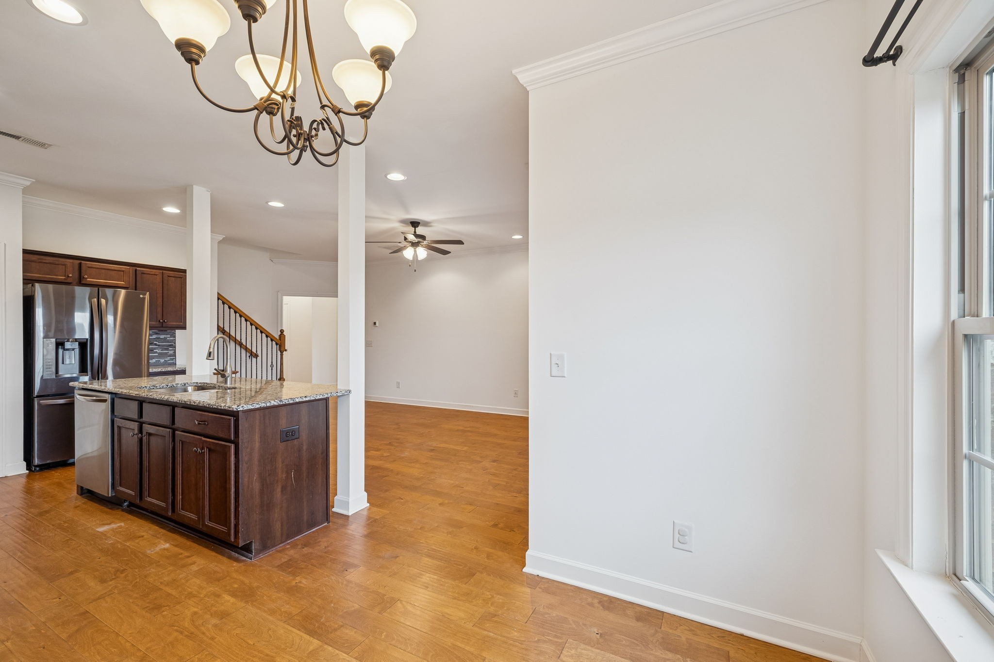 2912 Butterfly Bend Murfreesboro, TN 37129 - Photo 25 of 48 a view of a kitchen with stainless steel appliances granite countertop a refrigerator and a sink