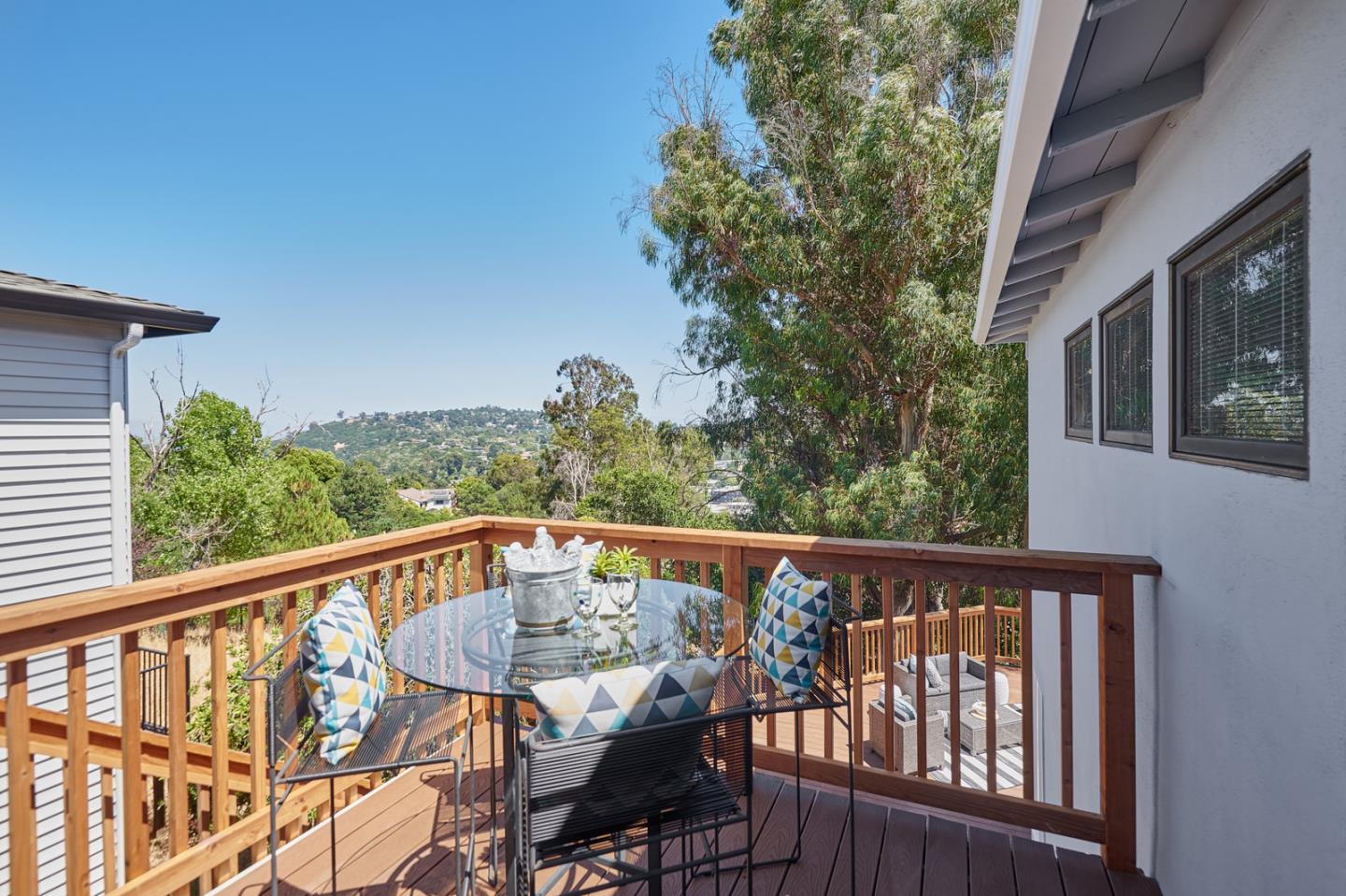 2619 Prindle Road Belmont, CA 94002 - Photo 12 of 27 a view of a balcony with furniture