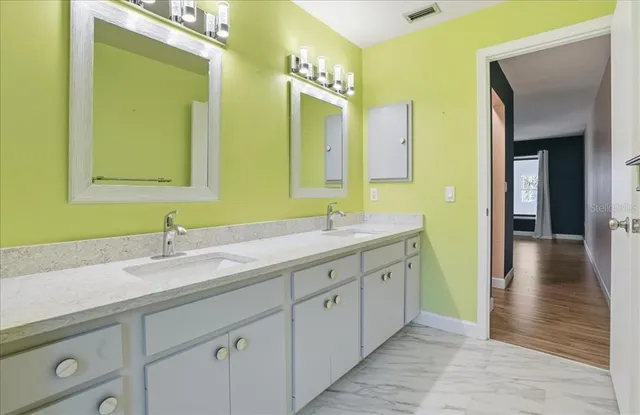 a view of outdoor space with a garden