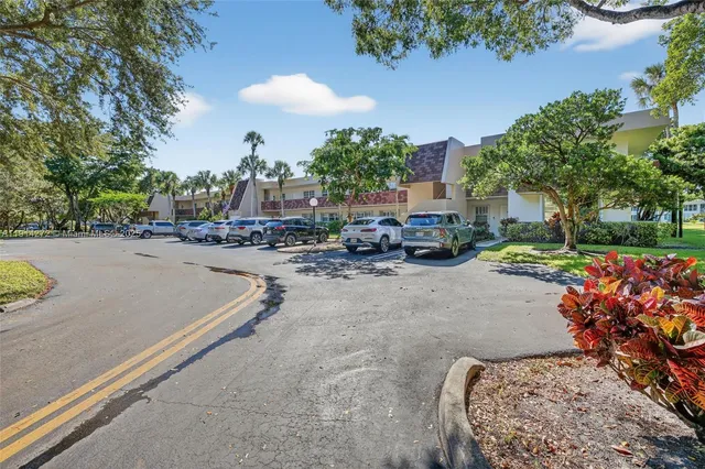a car parked in front of a building