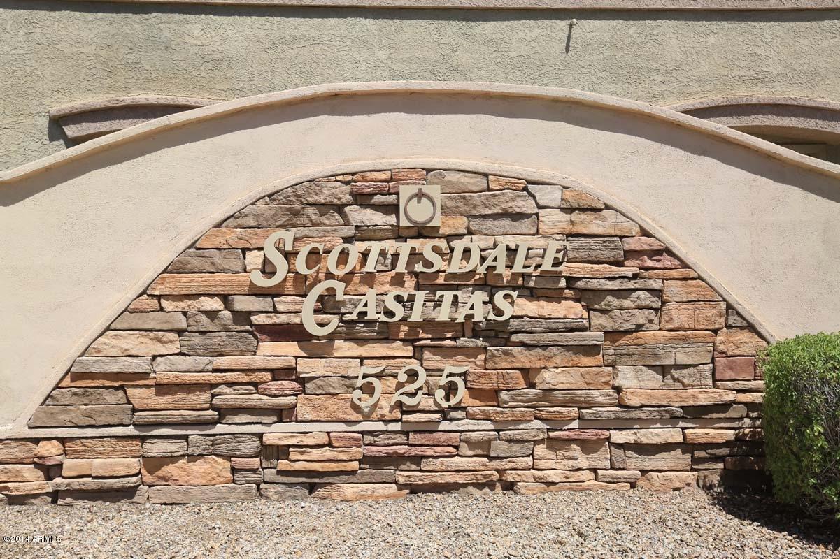 525 North Miller Road, Unit 102 Scottsdale, AZ 85257 - Photo 18 of 31 Community Sign