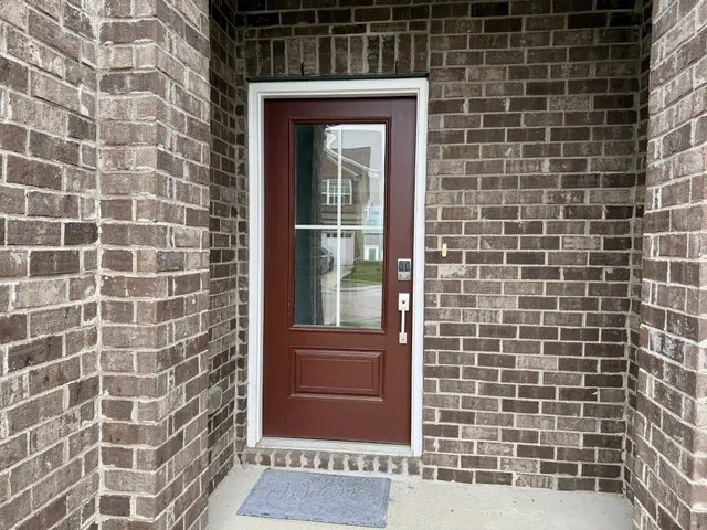 a view of elevator with hallway