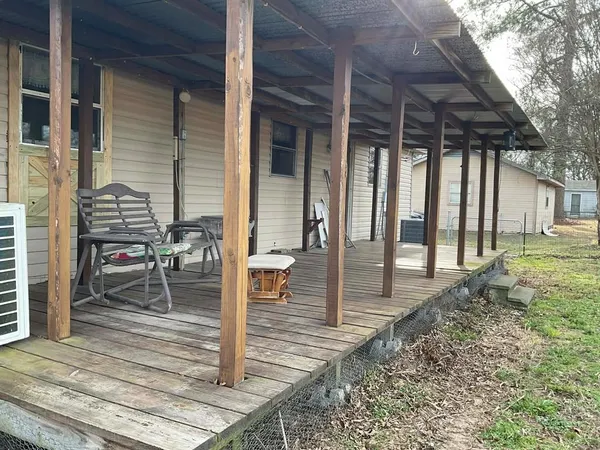 a view of an empty room with a sliding door
