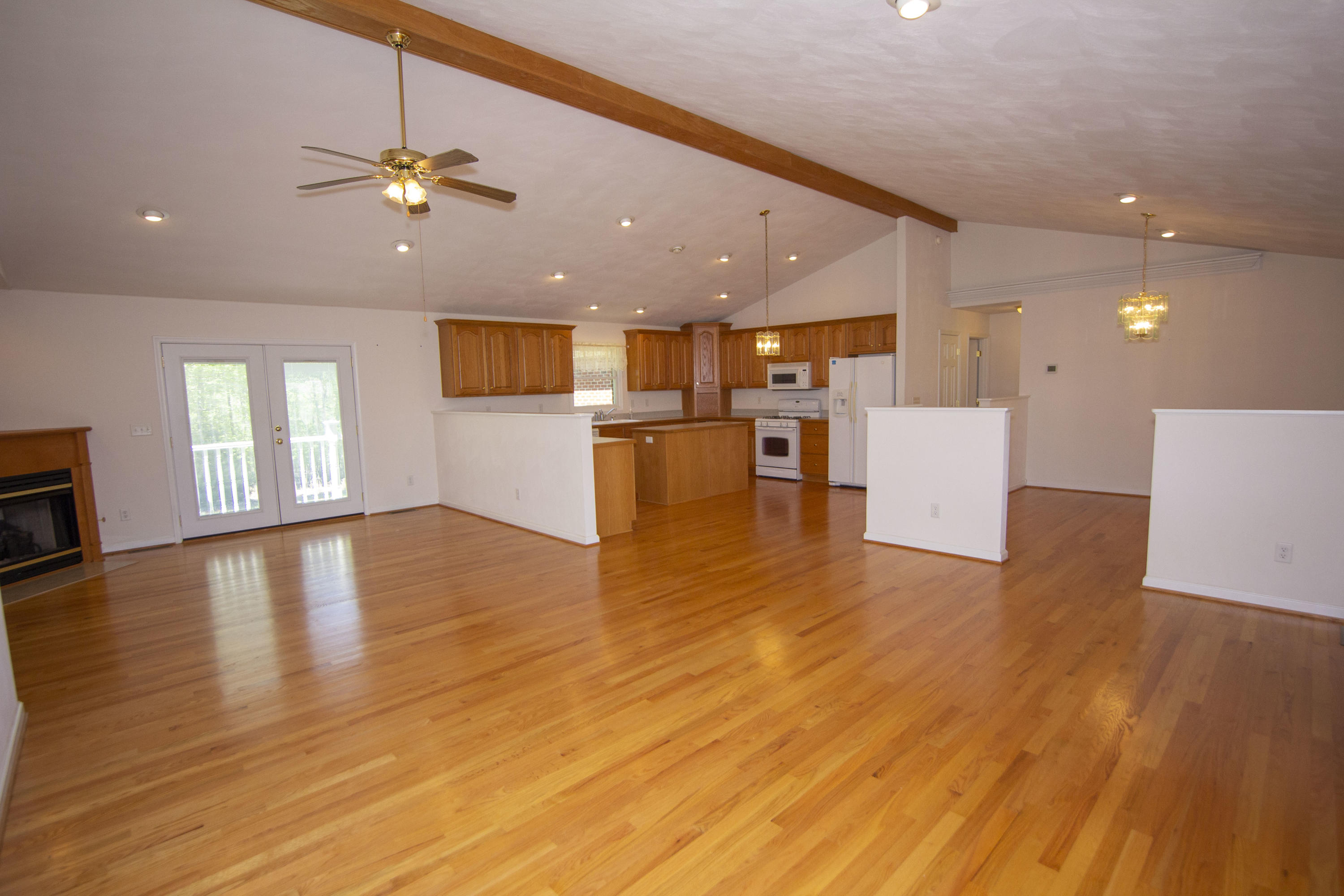 525 Mallard Point Road Wirtz, VA 24184 - Photo 4 of 38 a view of kitchen and dining room with wooden floor