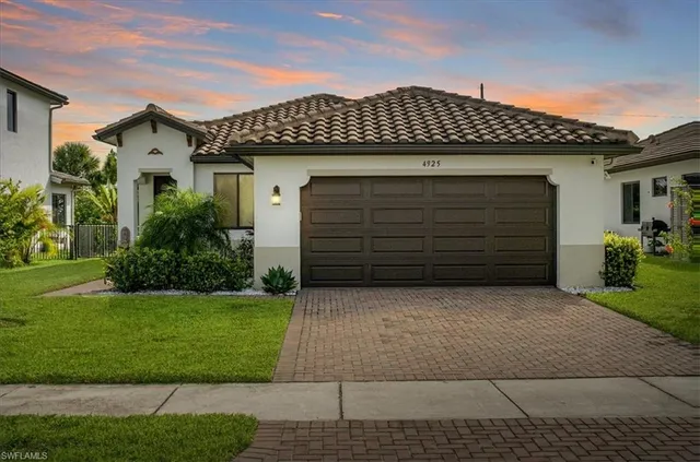a front view of a house