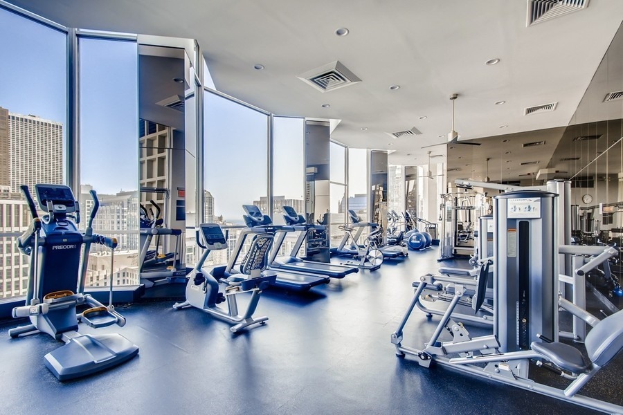 535 North Michigan Avenue, Unit 2505 Chicago, IL 60611 - Photo 8 of 14 a view of a room with gym equipment