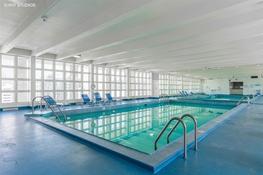 535 North Michigan Avenue, Unit 2505 Chicago, IL 60611 - Photo 9 of 14 a view of swimming pool from a balcony