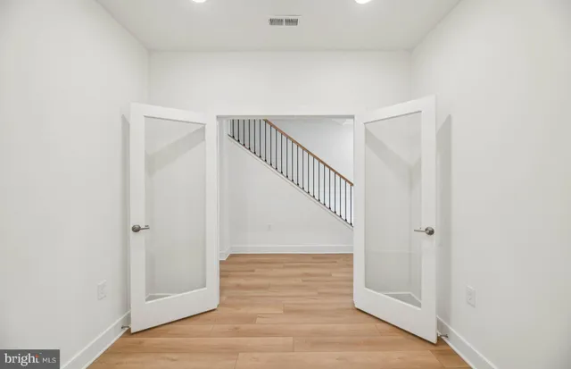 a view of an empty room