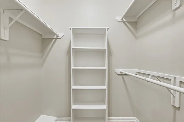 a view of walk in closet