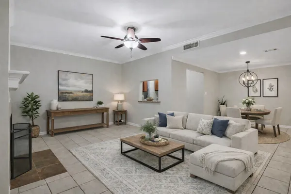 a view of an empty room