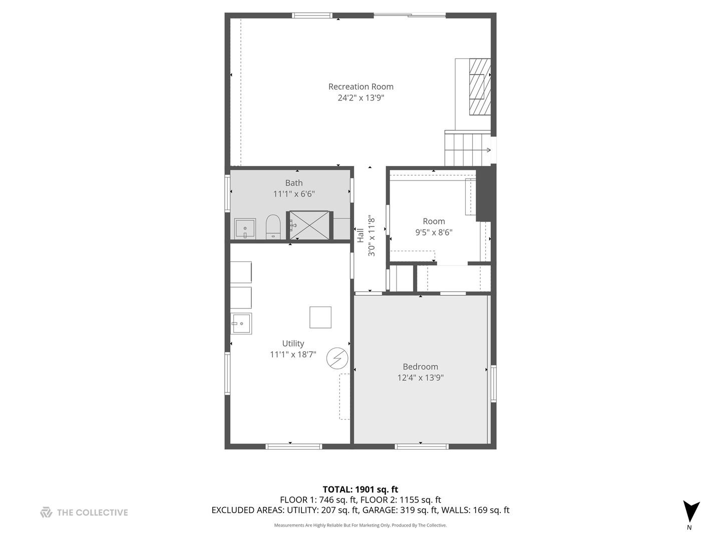 405 West Newport Road Hoffman Estates, IL 60169 - Photo 26 of 28 a picture of a wall with white walls