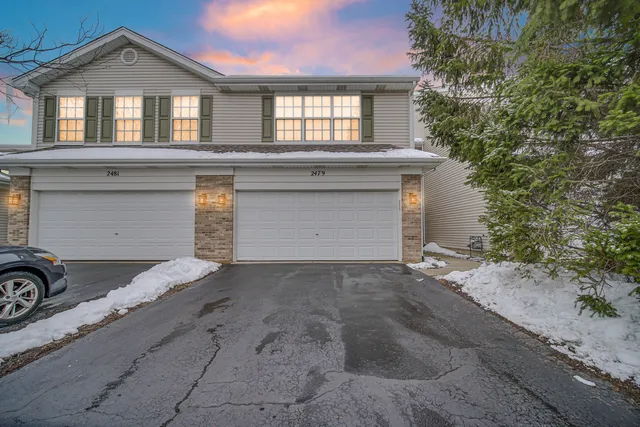 a front view of a house