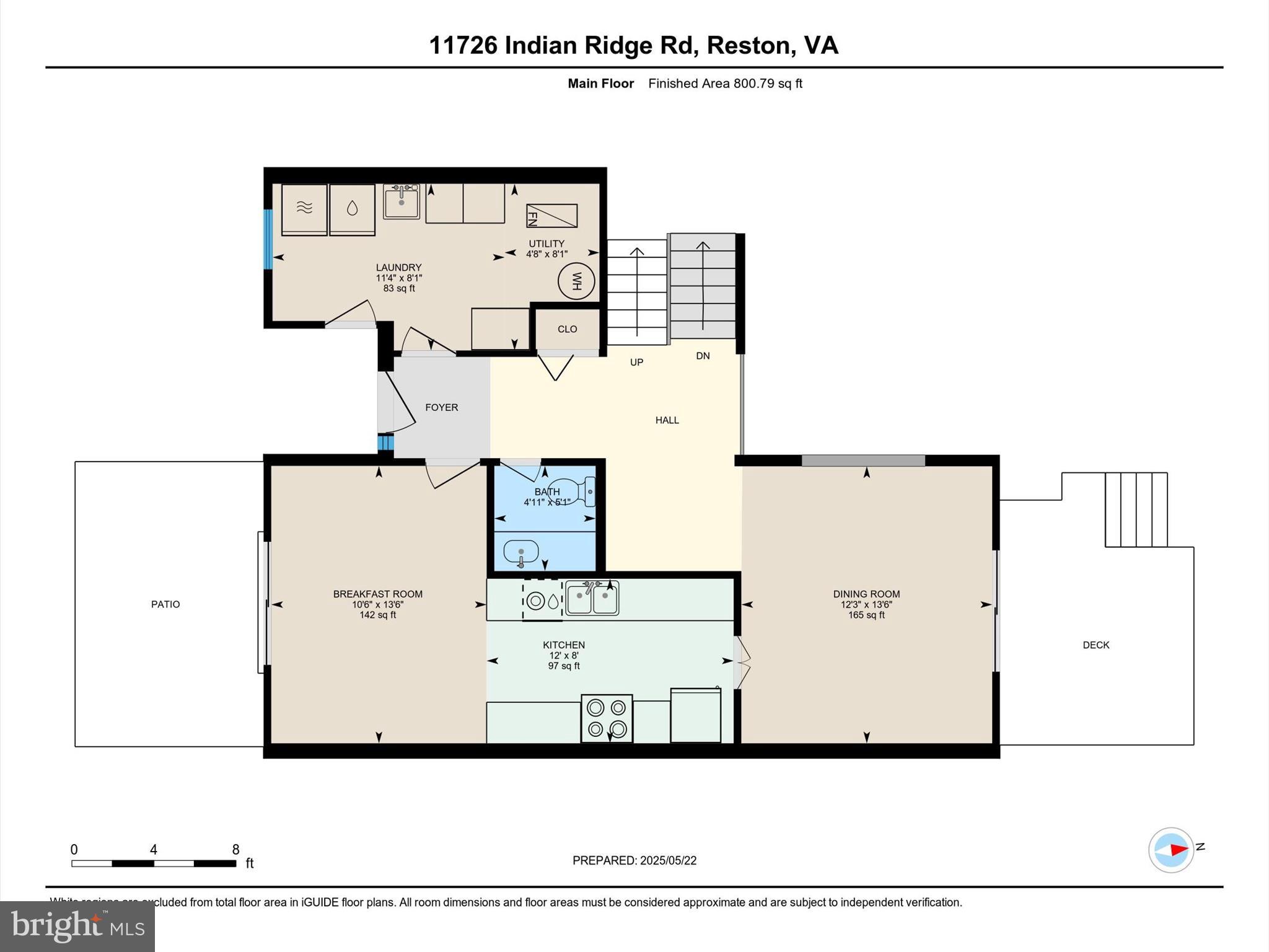 11726 Indian Ridge Road Reston, VA 20191 - Photo 65 of 67 Professional Floorplan / Main Level
