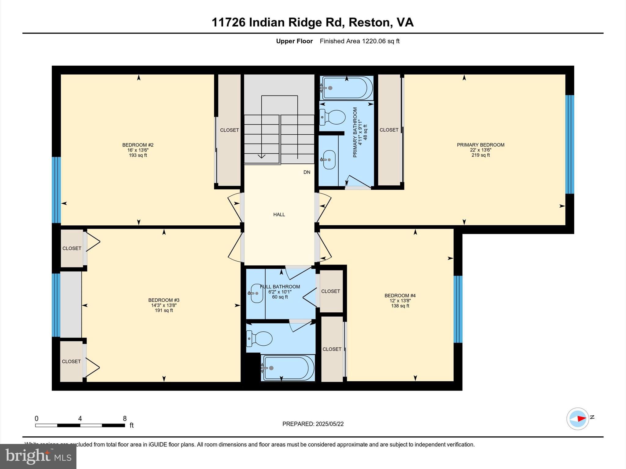 11726 Indian Ridge Road Reston, VA 20191 - Photo 66 of 67 Professional Floorplan / Upper Level