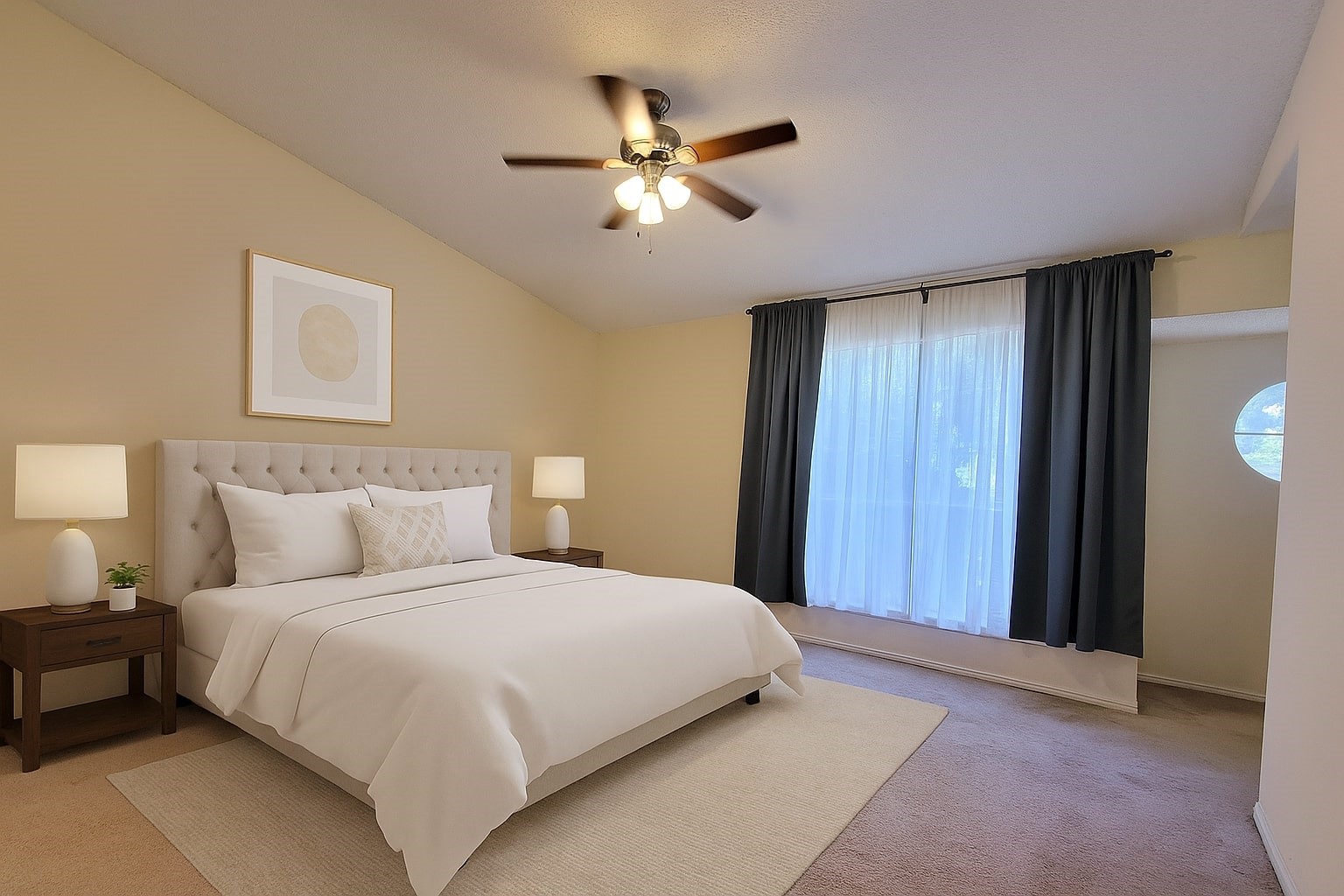 1515 Sandy Springs Road, Unit 1903 Houston, TX 77042 - Photo 10 of 24 Virtually staged: A roomy master bedroom for your restful nights!