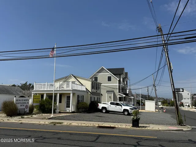 a view of a street in front of house