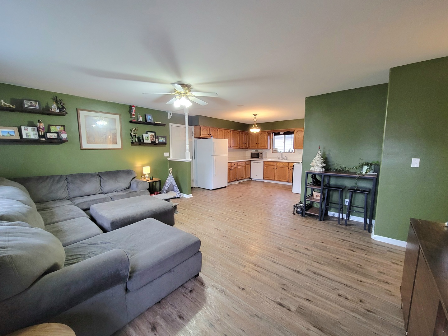 486 West Washington Street St. Anne, IL 60964 - Photo 4 of 14 a living room with furniture and wooden floor