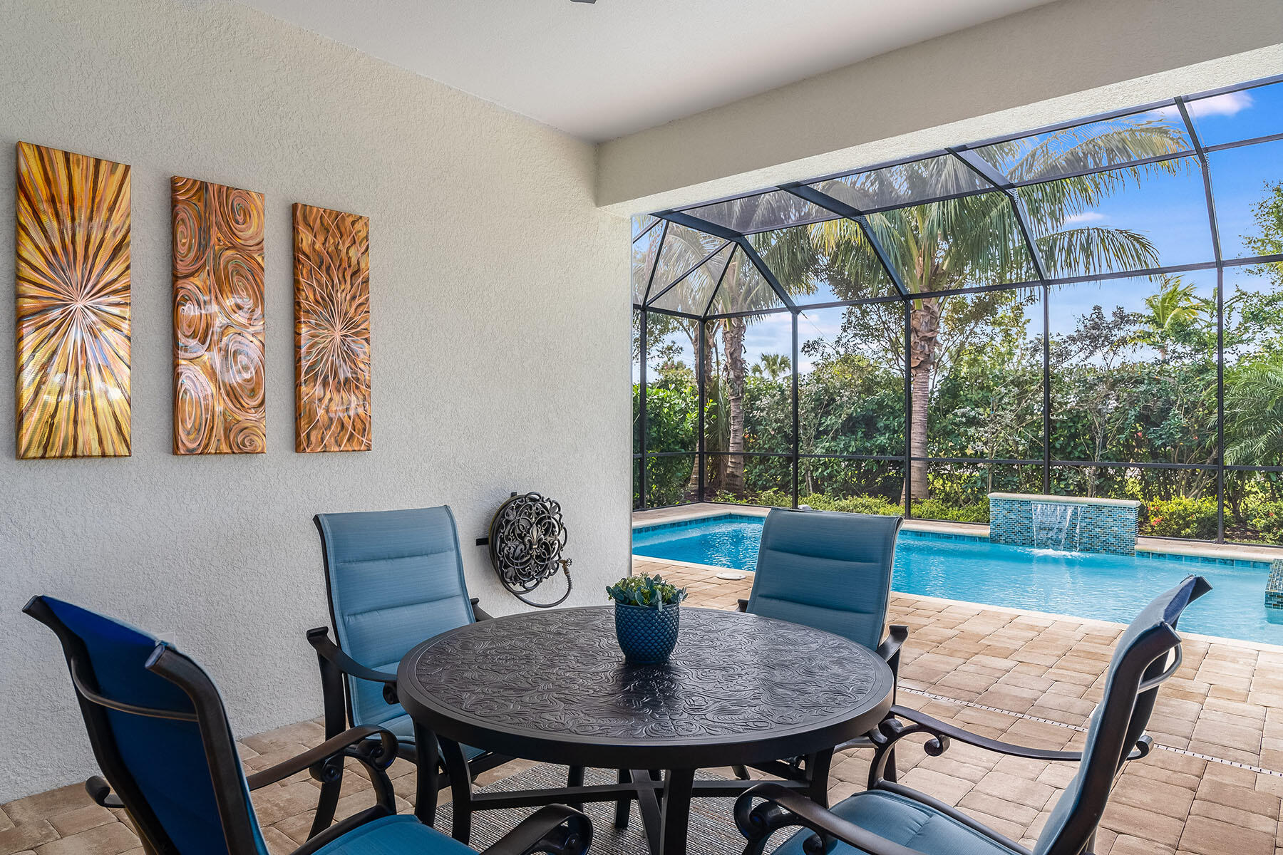 3192 Capistrano Lane Naples, FL 34114 - Photo 24 of 38 a view of a dining room with furniture window and outside view
