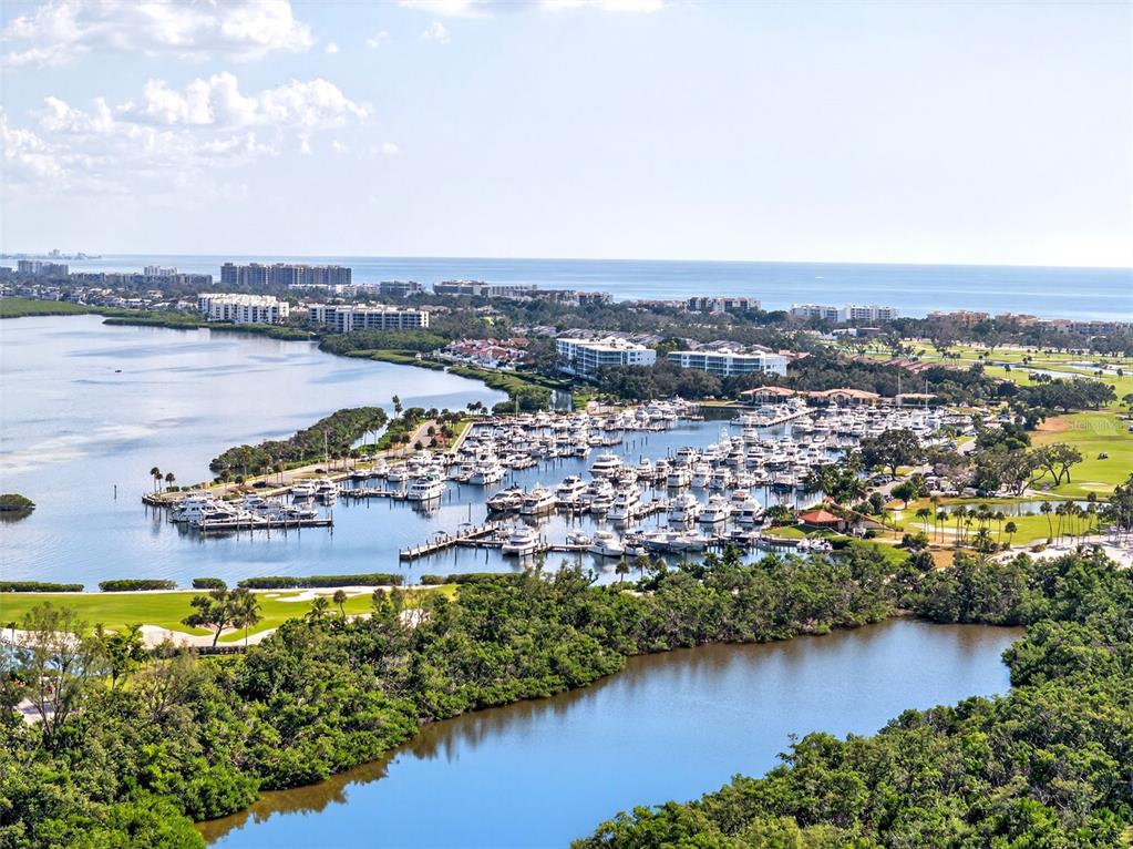 3488 Mistletoe Lane Longboat Key, FL 34228 - Photo 68 of 82 an aerial view of a city with lake view