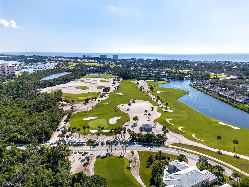 3488 Mistletoe Lane Longboat Key, FL 34228 - Photo 69 of 82 an aerial view of a pool patio swimming pool and outdoor seating